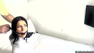 tatti got tied-up and gagged with 3 different ballgags! then hogtied! ( hd1080p) ( discounted)