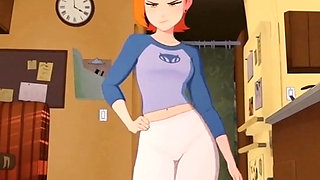 Gwen Tenison feom Ben ten make a sexy dance