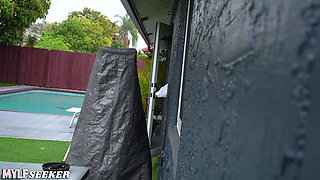 FILTHY KINGS - MILF Next Door Calls Me a Pervert As She Rides By Hard Dick