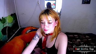 Booty and busty slim hot cute blonde teen cam solo