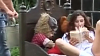 Fabulous girl fucking outdoors