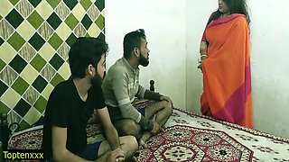Young Boy In Indian Hot Xxx Threesome Sex! Malkin Aunty And Two Hot Sex! Clear Hindi Audio 13 Min