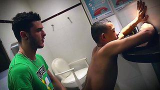 MenoBoy - Breaking an Arab Ass in the Restroom