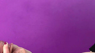 Mistress Irena Mur Tests a New Large Realistic Dildo on Her Own Ass and Makes the Slave to Lick Her Stretched Asshole