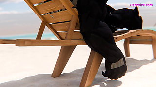 Psylocke & Venom Monster Cock Huge Cum ( Parody )