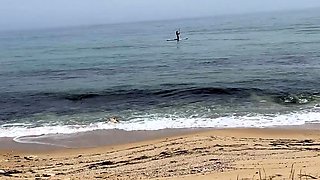 Public Beach Sex Adventure - She Came, She Saw, She Spied