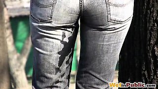 Desperate bus stop pant-wetting accident