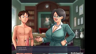 Hot Indian Teacher Admires My Massive Dick - Summertime Saga Hentai 3D Sex