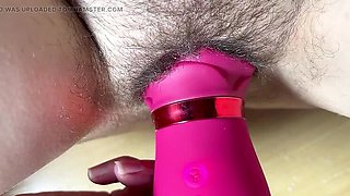 Crazy Desi Bhabhi LolaLola Squirts Hard Using Toy on Hairy Pussy - Extreme Orgasm & Pussy Eating!