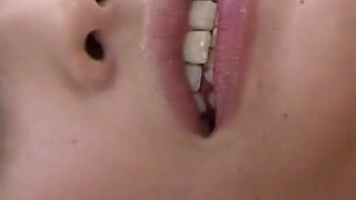 Seductive Brunette Babe Licks and Rides Big Cock to Explosive Facial