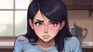 My New Girlfriend Taboo Hentai Game Ep.48 Caught by My Father in Law with My Step Mom and GF in the Kitchen!