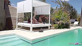 Holiday Pool Sex For German Redhead Pawg Teen 18+ Melina May By Old Guy