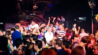 american Amateur couple stripping on a club