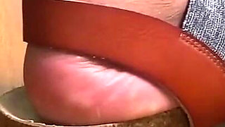 Ebony Dirty Sandal Foot Tease