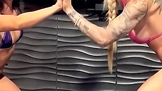 Topless Ahegao Sex Wrestle: Kiara Star Vs Mars Solo - Female Fighting, Wrestling, Sex Fight, Anime, Eye Crossing, Ahegao, Manga