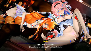 Wuthering Waves - Sigrika and Denia Naughty Club Party Fuck - 3D Hentai Animations