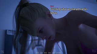 Shadows of Seduction V0.5 - P6 MILF Jessica Deepthroats Adam and Swallows Every Drop in Her Bedroom