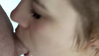 Hot blonde gets hot in the shower