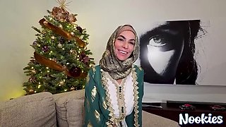 Hijab MILF Venus Valencia Big Tits POV Blowjob & Doggy Style Fuck