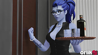 Widowmaker - First Day Secretary Job Ends with Boss BBC Anal - Overwatch 3D Porn