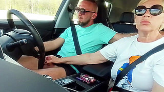 Family car ride with stepmom