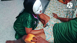 Tamil - Desi girl seducing her boyfriend and gave nice blow to take him on bed - erotic moaning with tamil audio